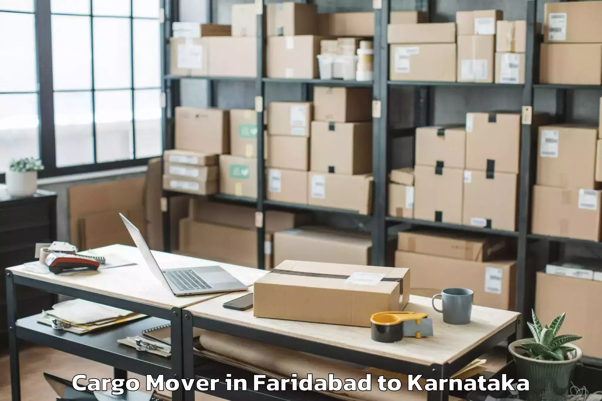 Get Faridabad to Karnataka State Akkamahadevi W Cargo Mover